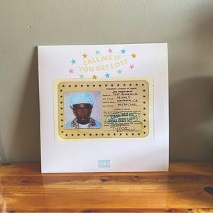 Unofficial CALL ME IF YOU GET LOST vinyl record by Tyler The Creator pink marble